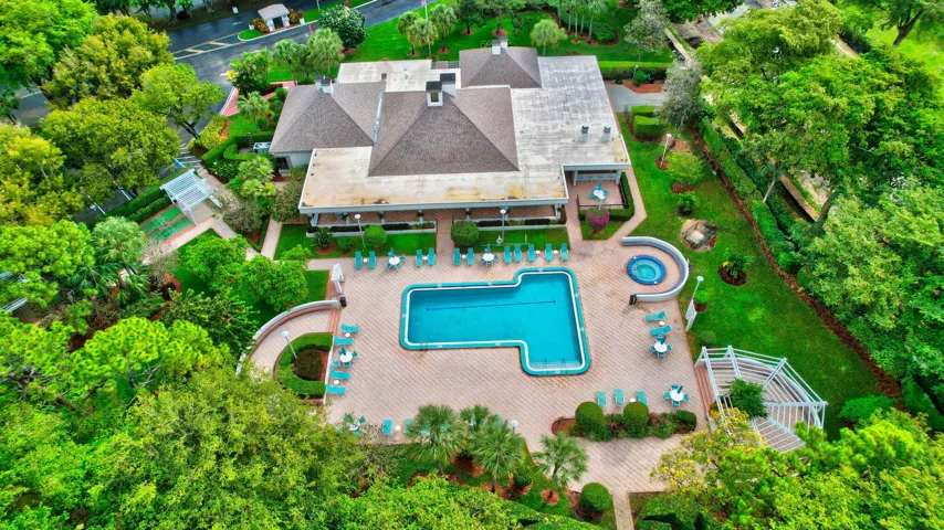 Aerial of Clubhouse & Pool