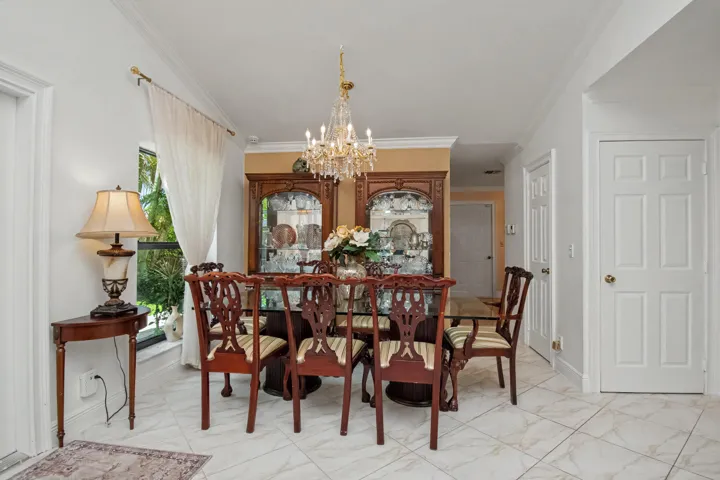 Formal dining area.