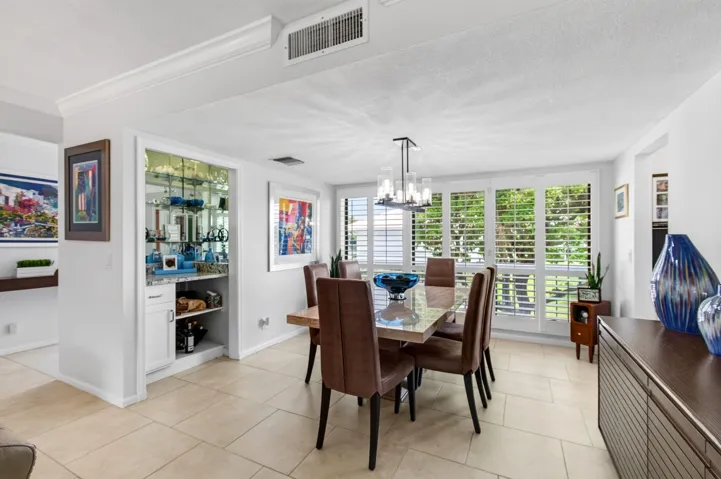 DINING AREA WITH DRY BAR