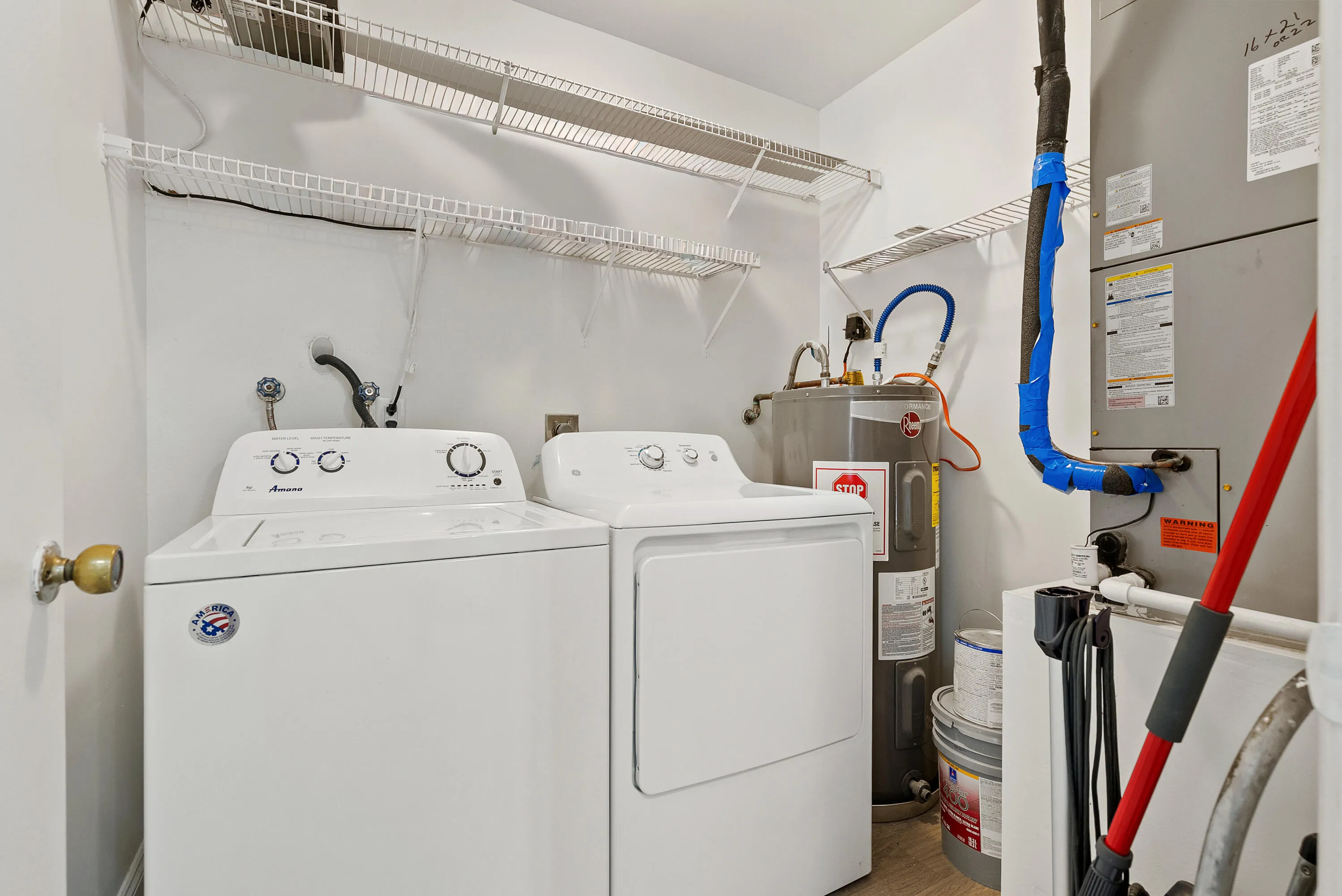 Laundry Room with Full Size W & D