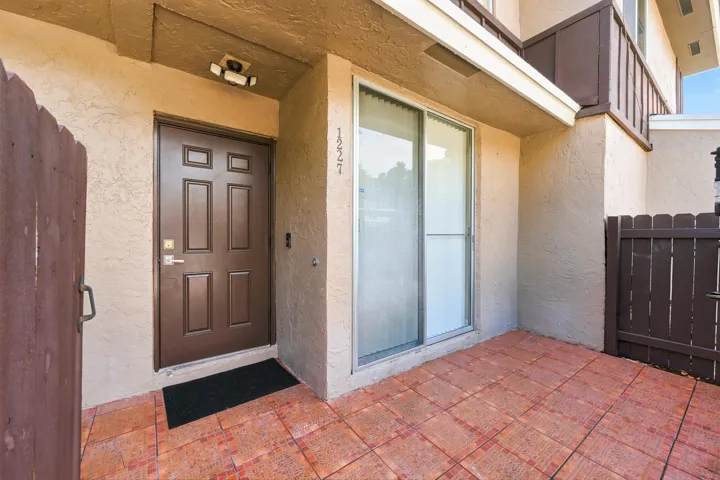 Front Patio which is private and gated