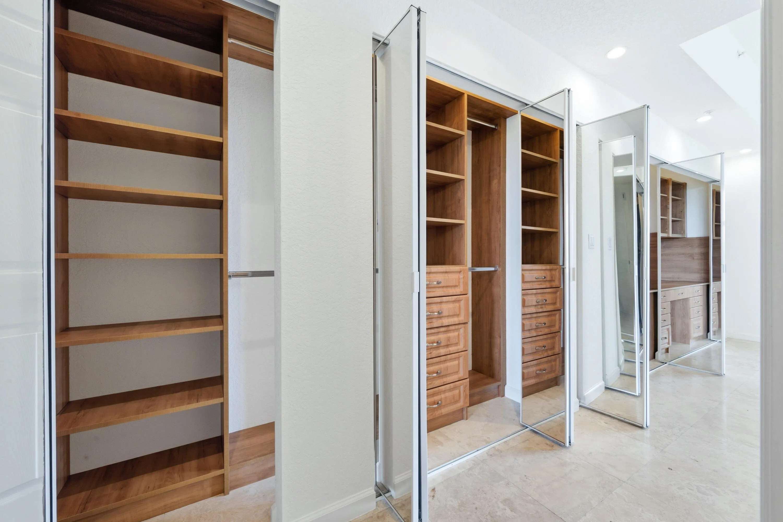 Master closet His