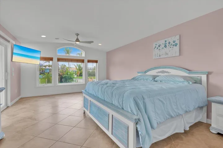 Master Bedroom with slider to back yard