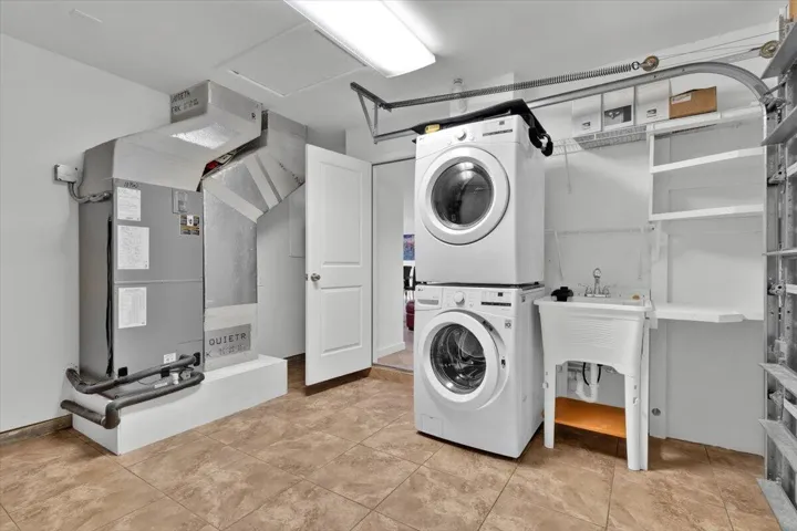 Laundry and storage Converted Garage
