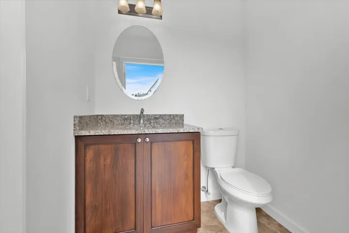 Cabana half bath outside