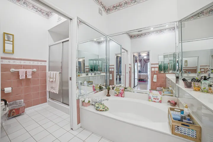 PRIMARY BATH TUB AND SHOWER