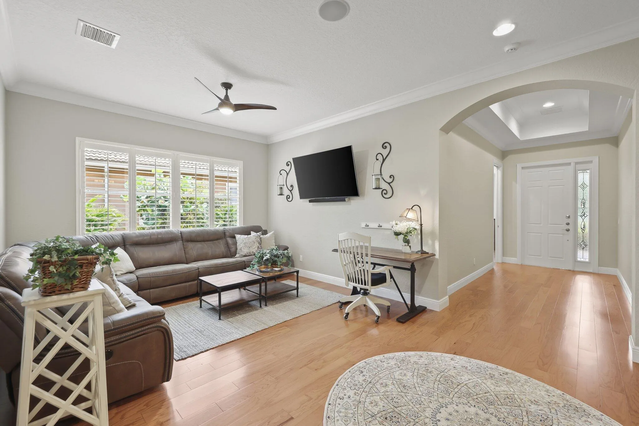 Natural light and gracious walkways