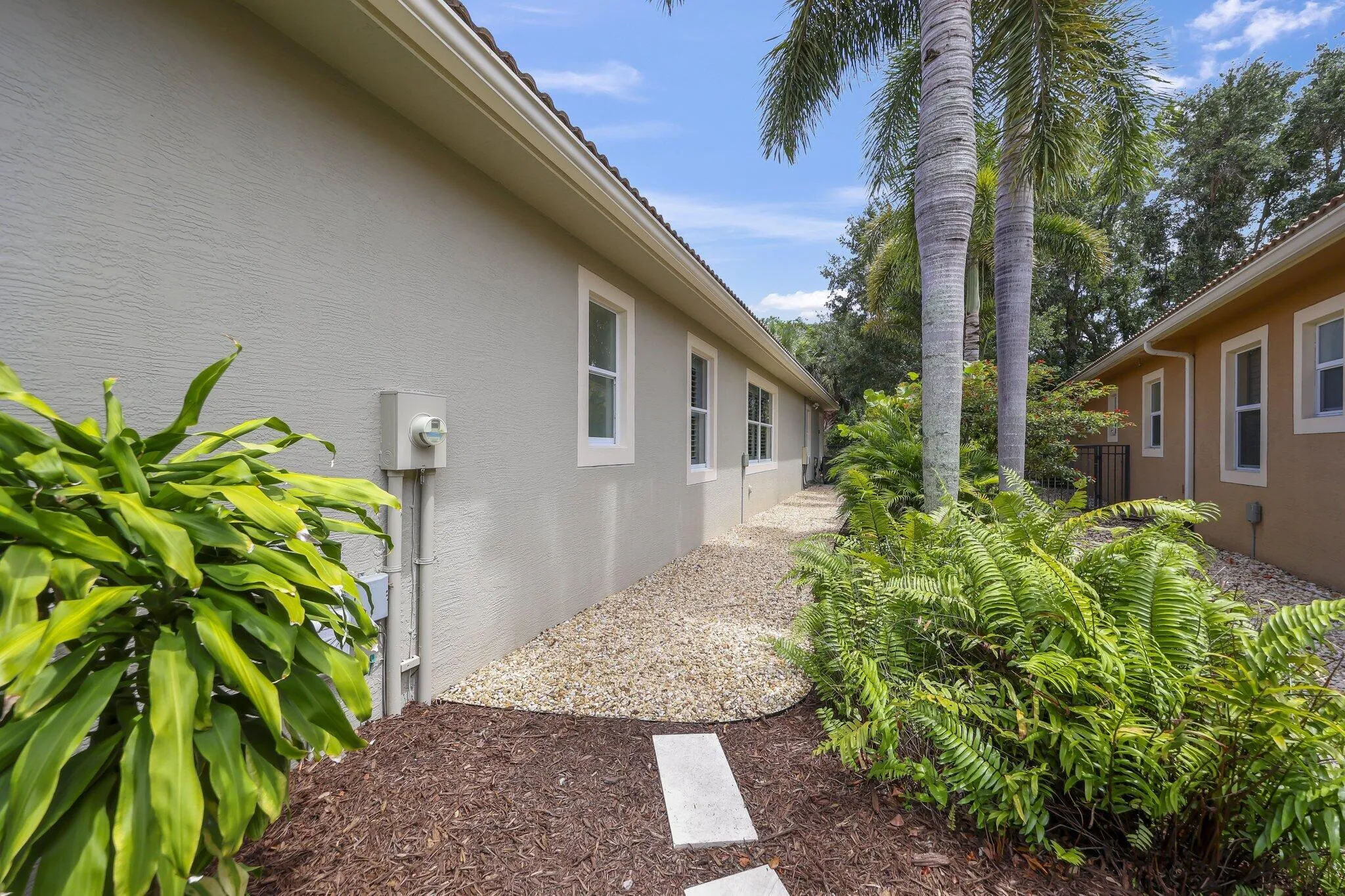 You know a home is well cared for when a side yard looks like this!
