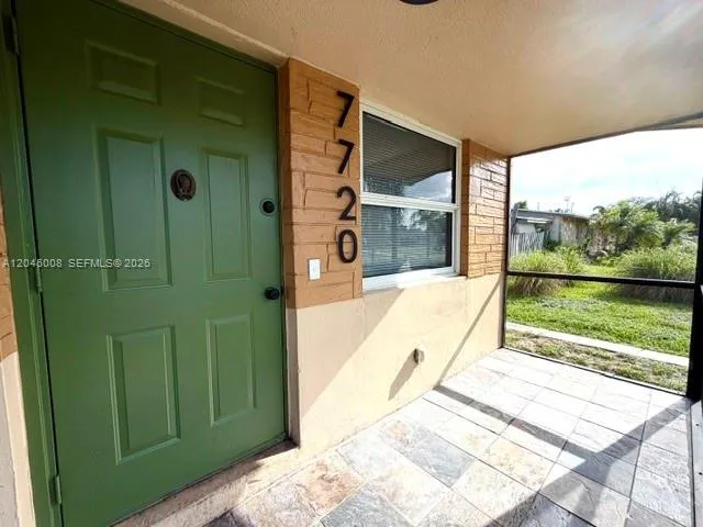 Screened front porch