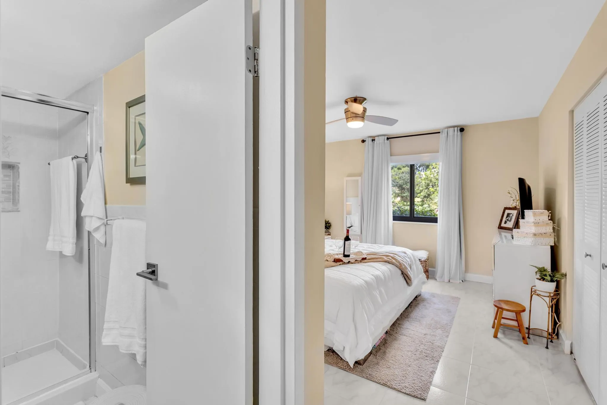 Main bed and bath