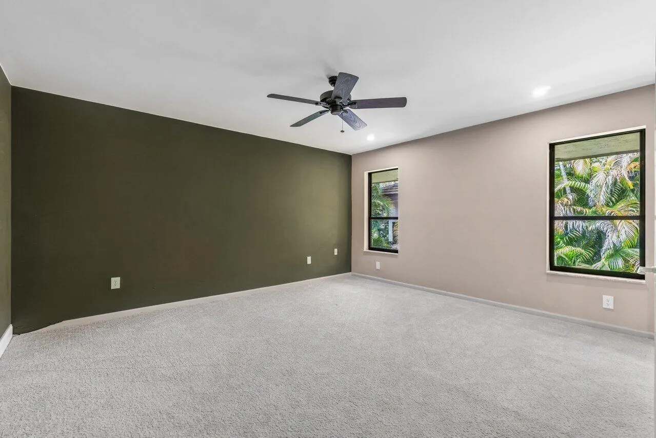 Spacious primary suite