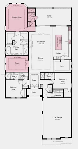 Additional Highlights Include: tray ceiling package, 8' interior doors, outdoor kitchen rough-in, and 80 AMP pool and spa prewire with gas stub-out.