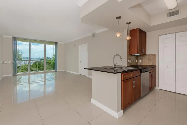 view to living area