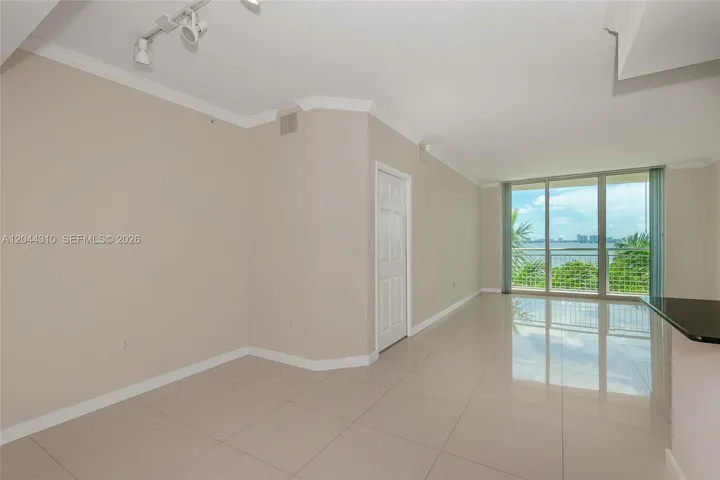 dining area to your left