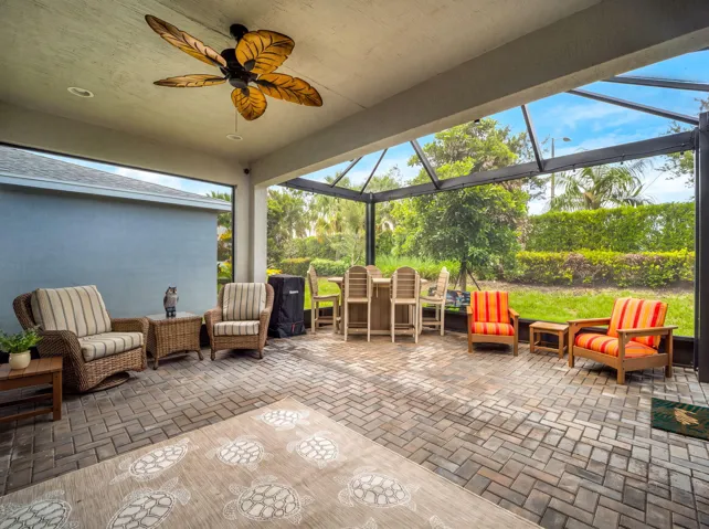 Screened in Large Lanai. 10 feet x 18.8 feet