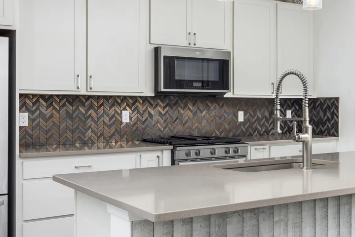 Kitchen Work Space with Designer Backspash