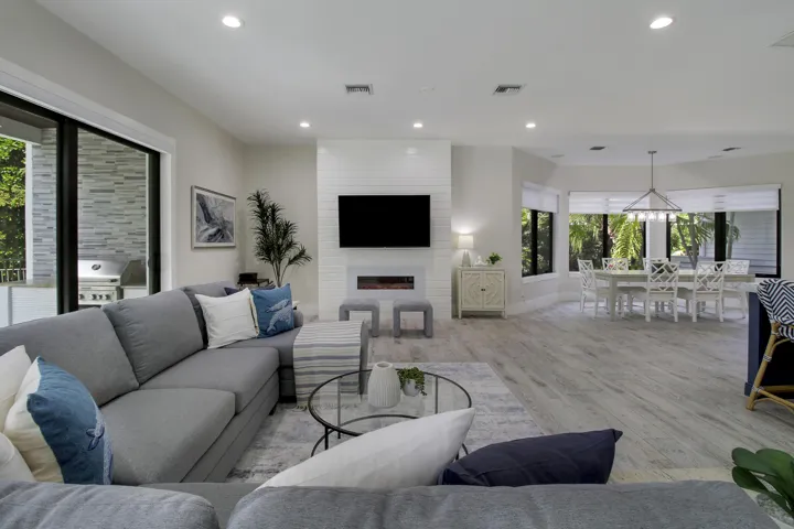 Family Room to Eat in Kitchen