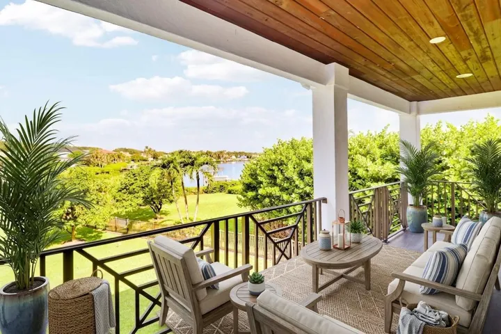 Virtually Staged Primary Balcony