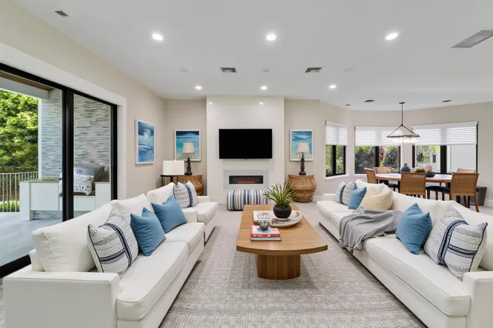 Virtually Staged Family Room