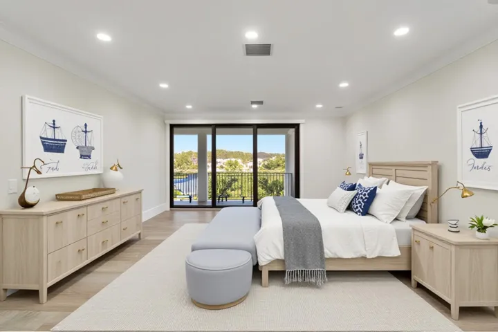 Virtually Staged Primary Bedroom