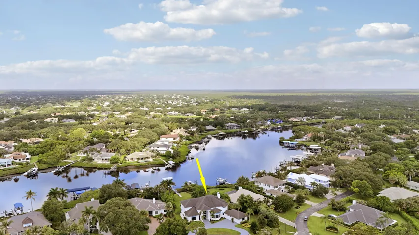 Aerial View on River