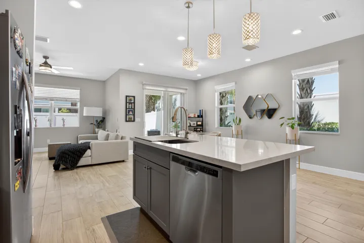 Kitchen with open area