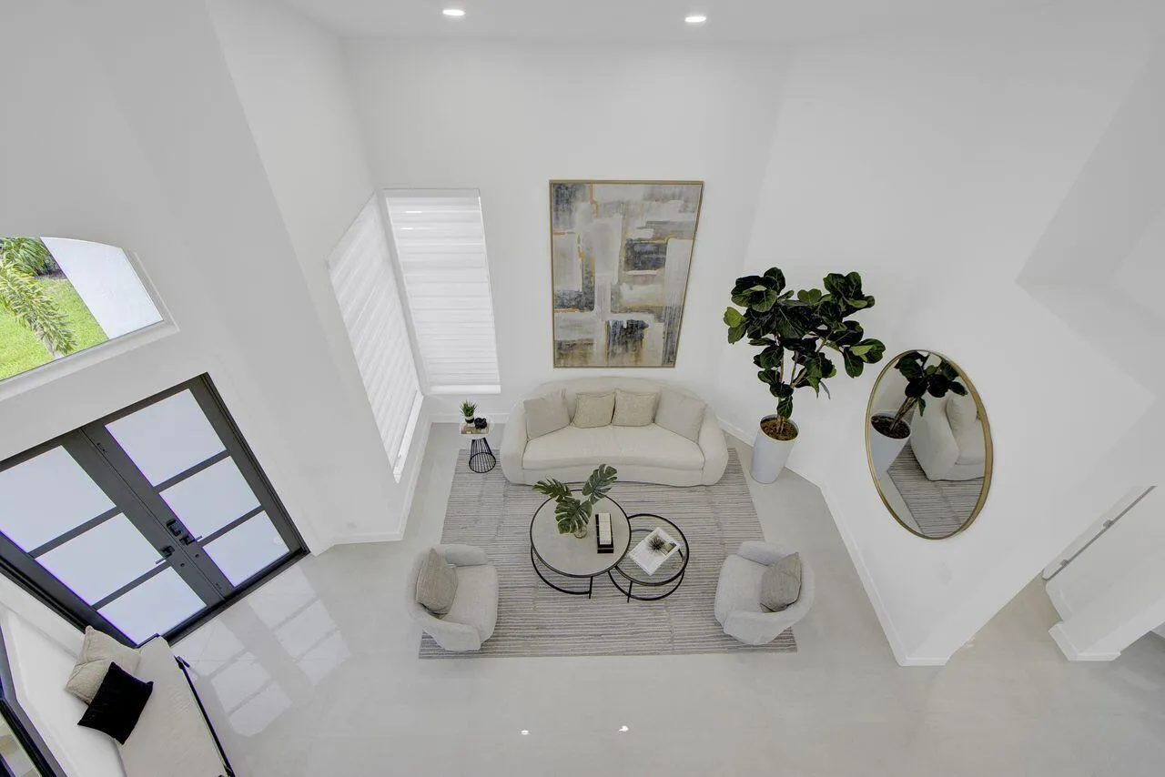 Persepctive from Upstairs to Living Room
