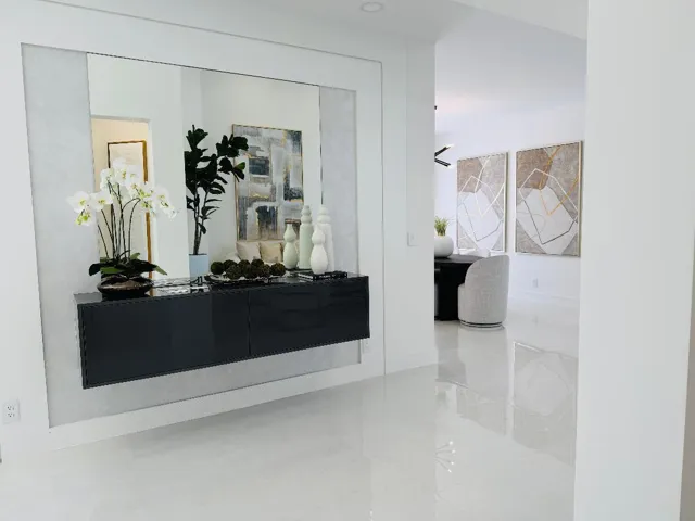 Credenza across from Living Room