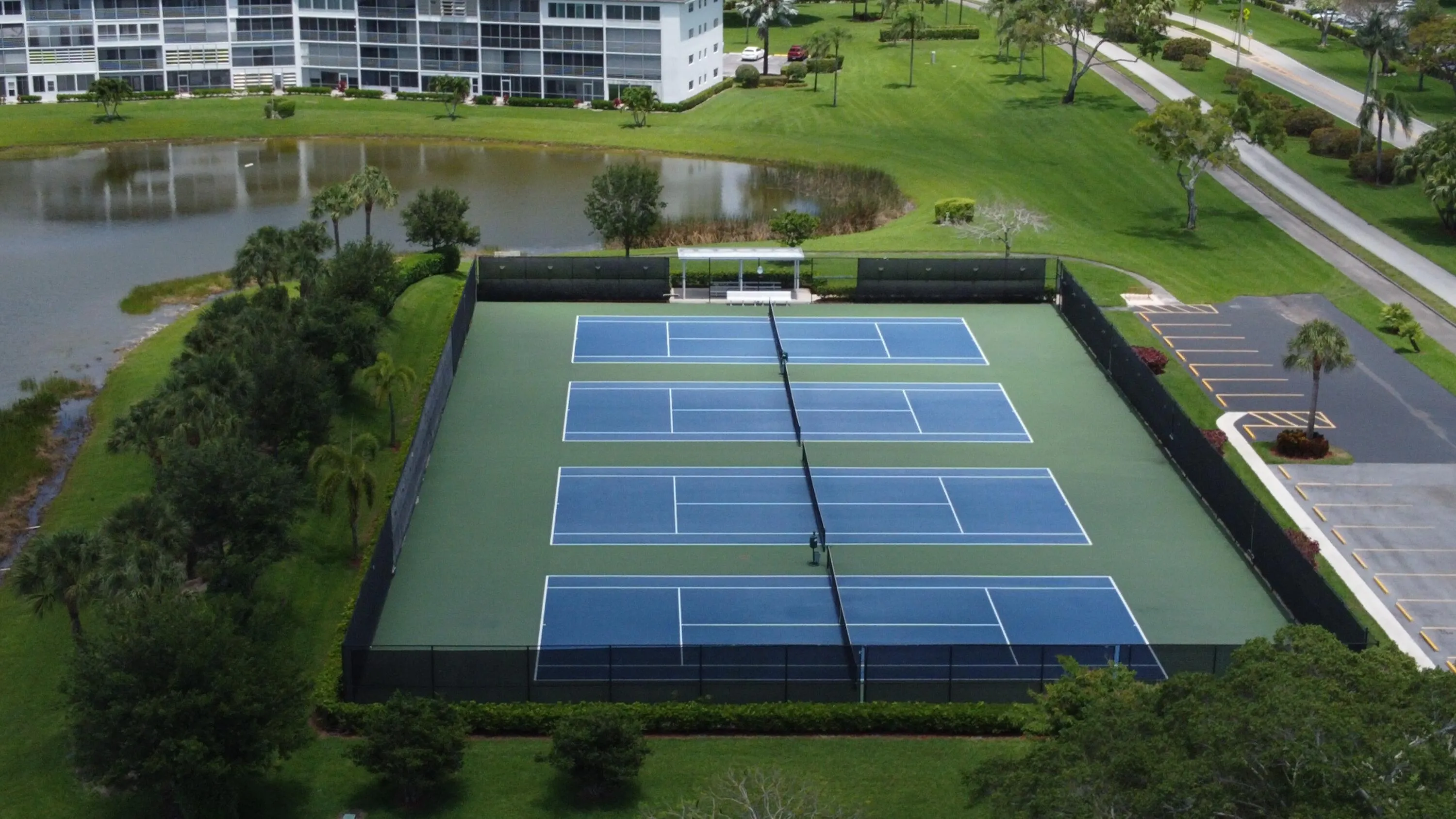 Tennis courts at Exeter