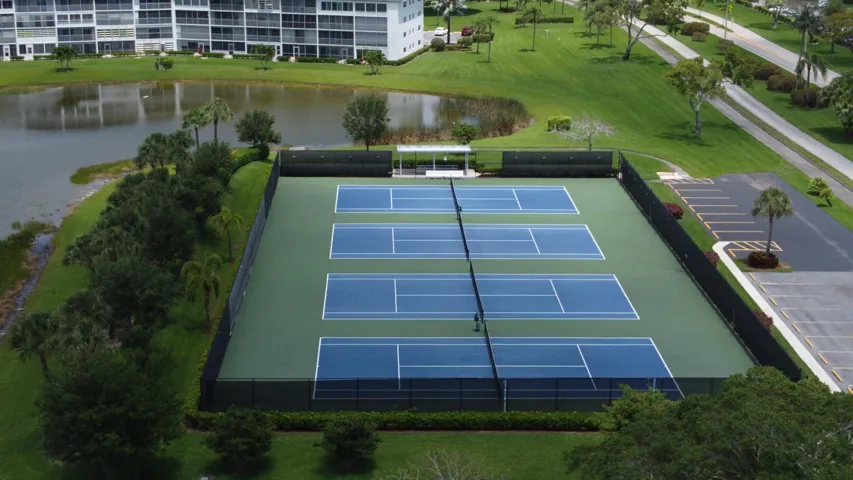 Tennis courts at Exeter