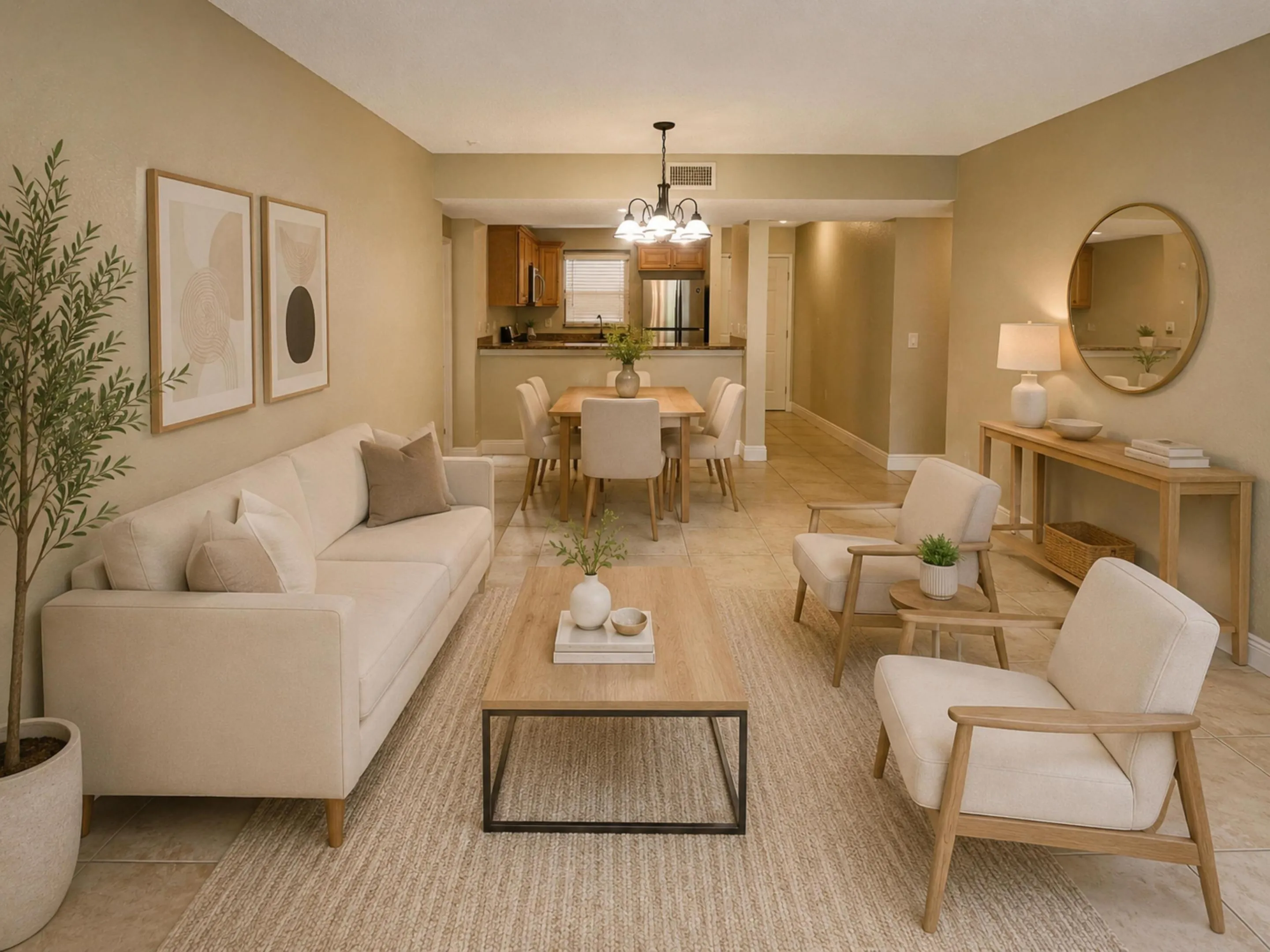 Staged Living Area