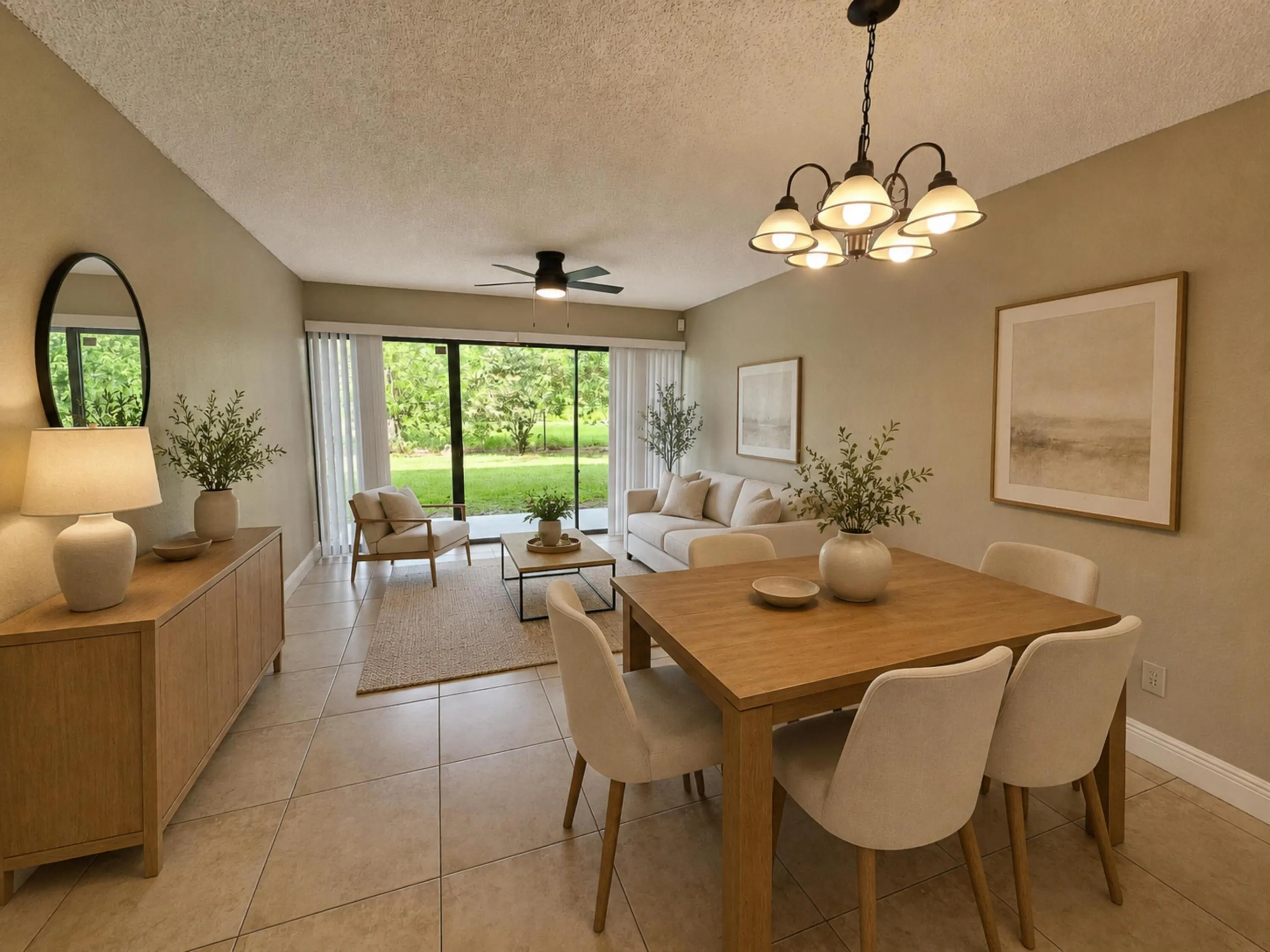 Staged Dining/Living Area