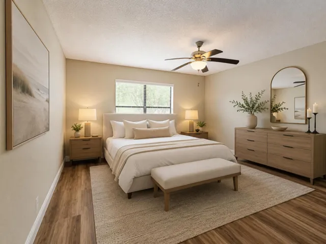 Staged Primary Bedroom