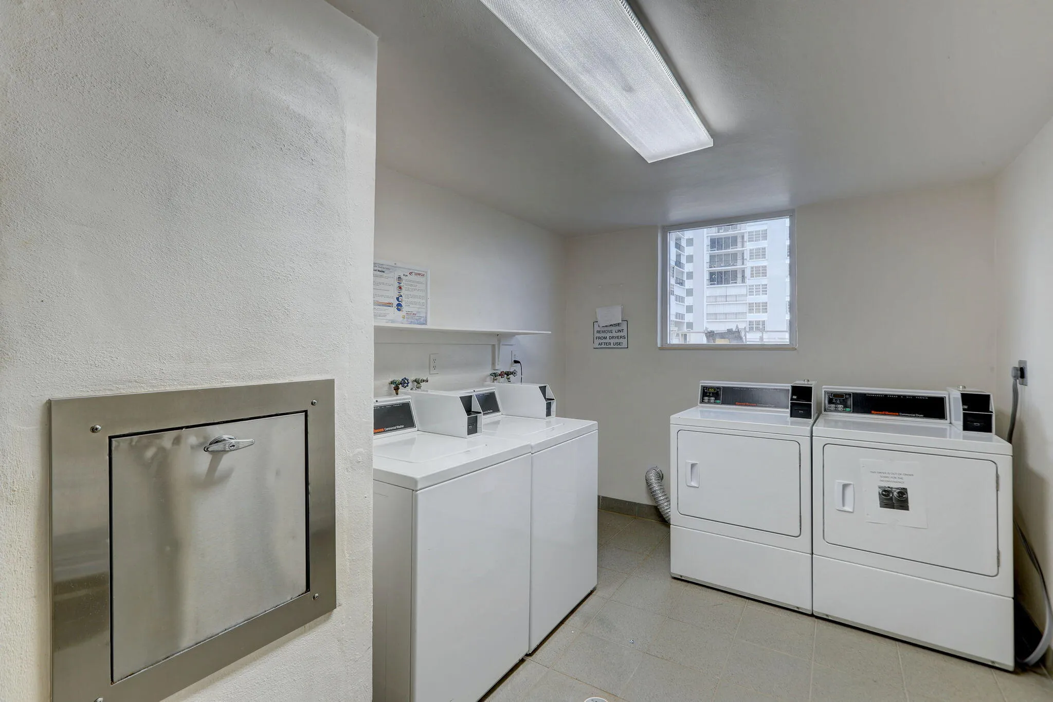New Trash Chute, and Laundry Room