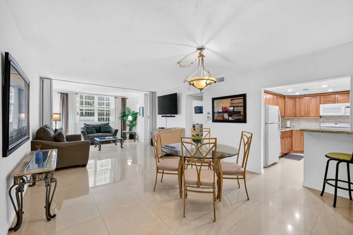 Open Dining and living room