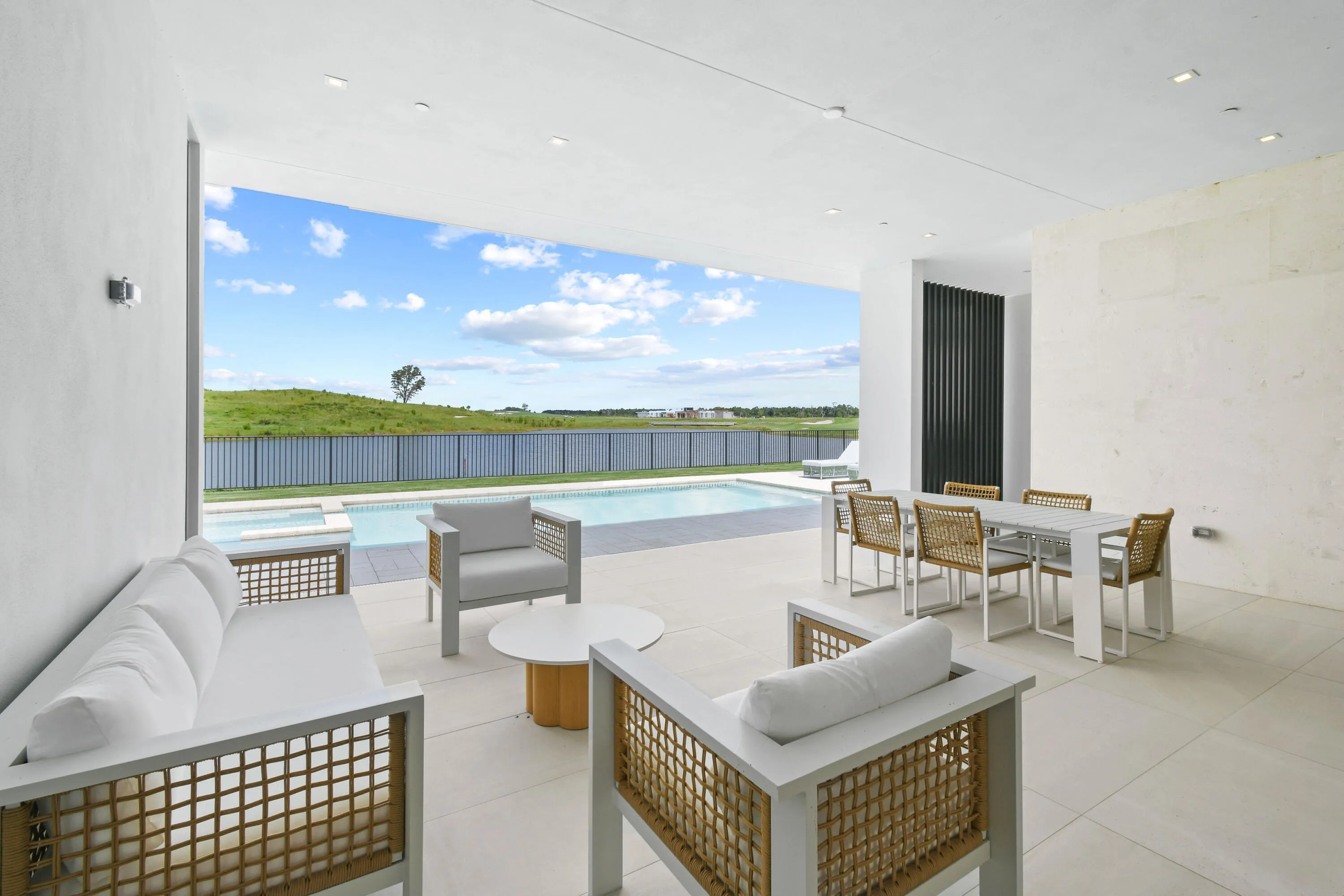 Expansive Covered Loggia