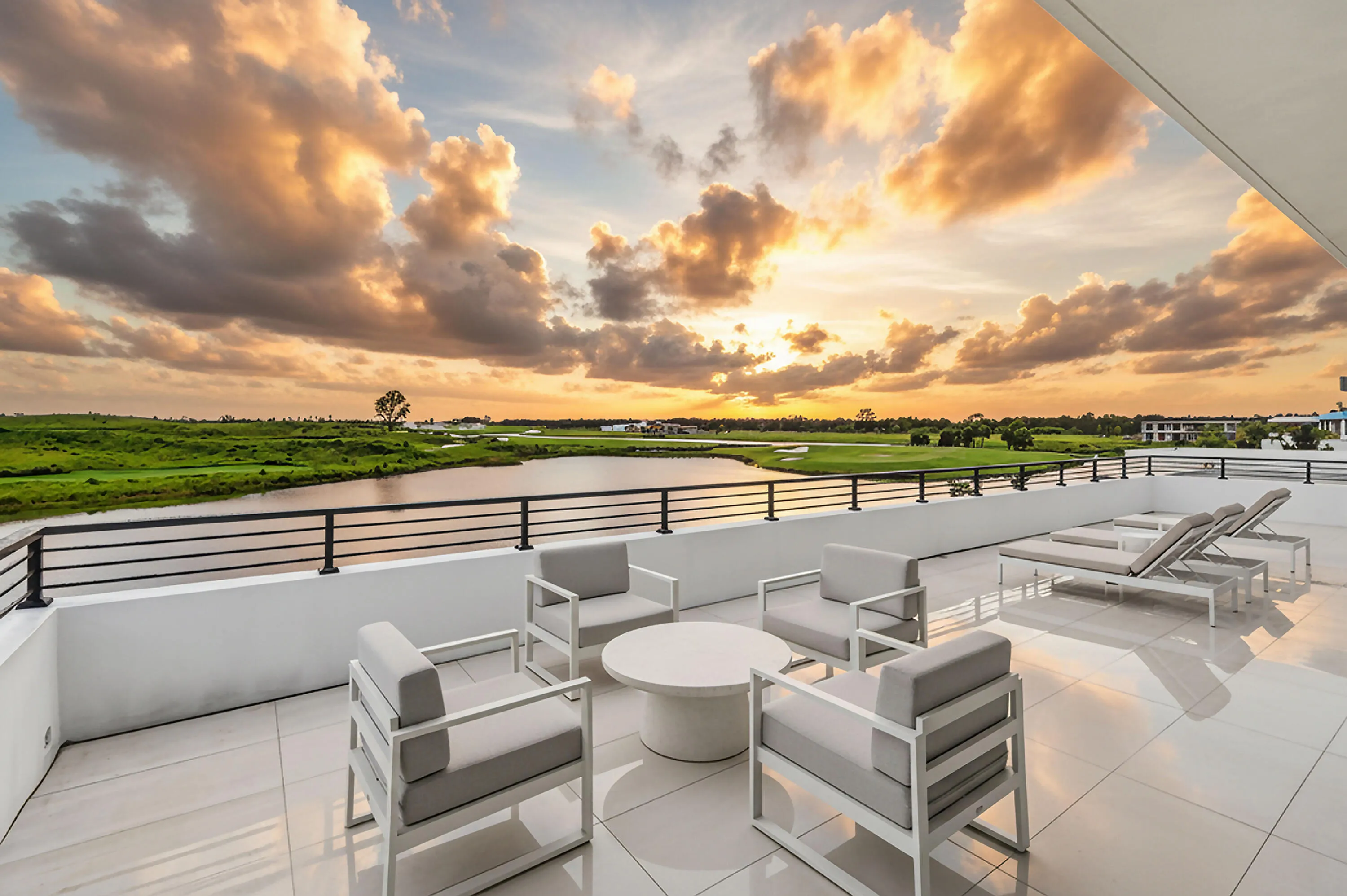 Sunset from Second Floor Terrace