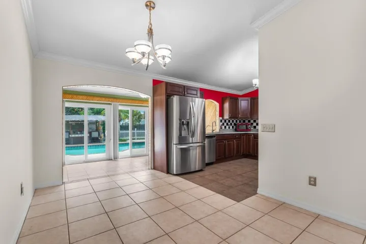 Dining area and kitchen