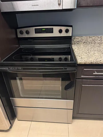 new stove just recently replaced