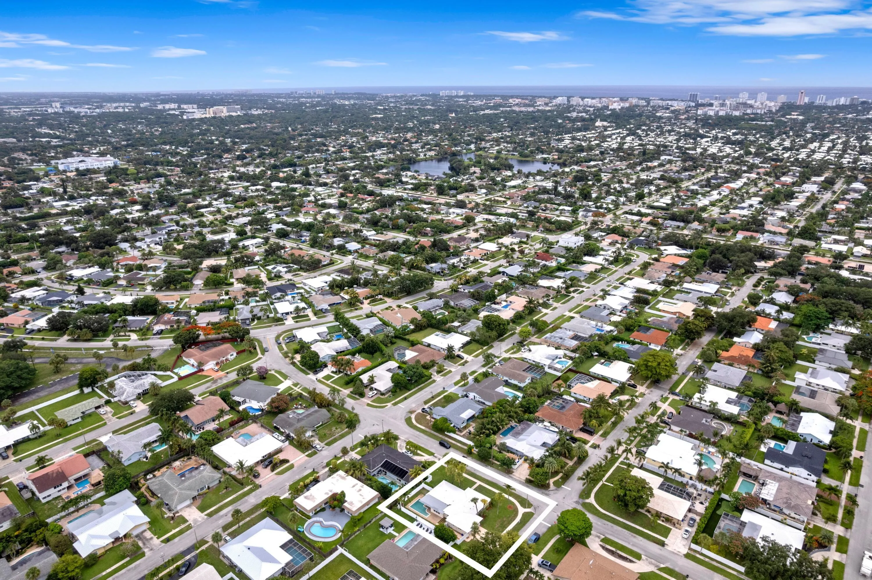 Aerial Neighborhood View