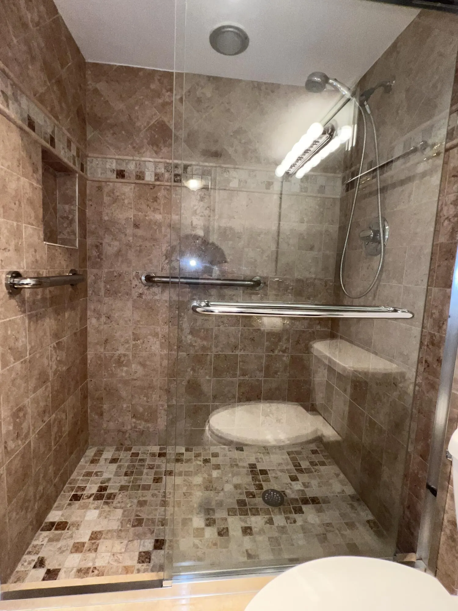 Guest Bath with Enclosed Glass Shower