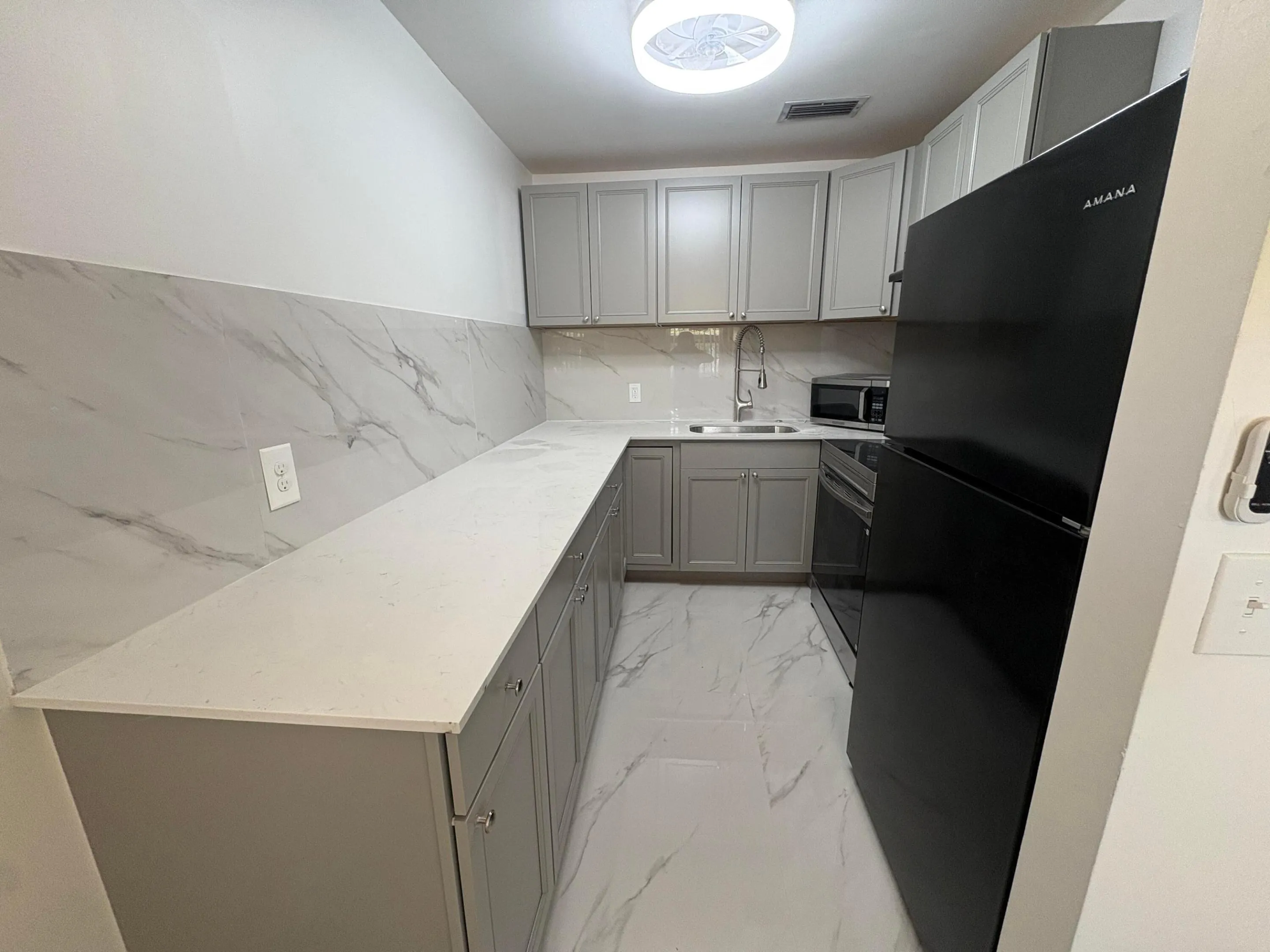extra countertop and cabinetry
