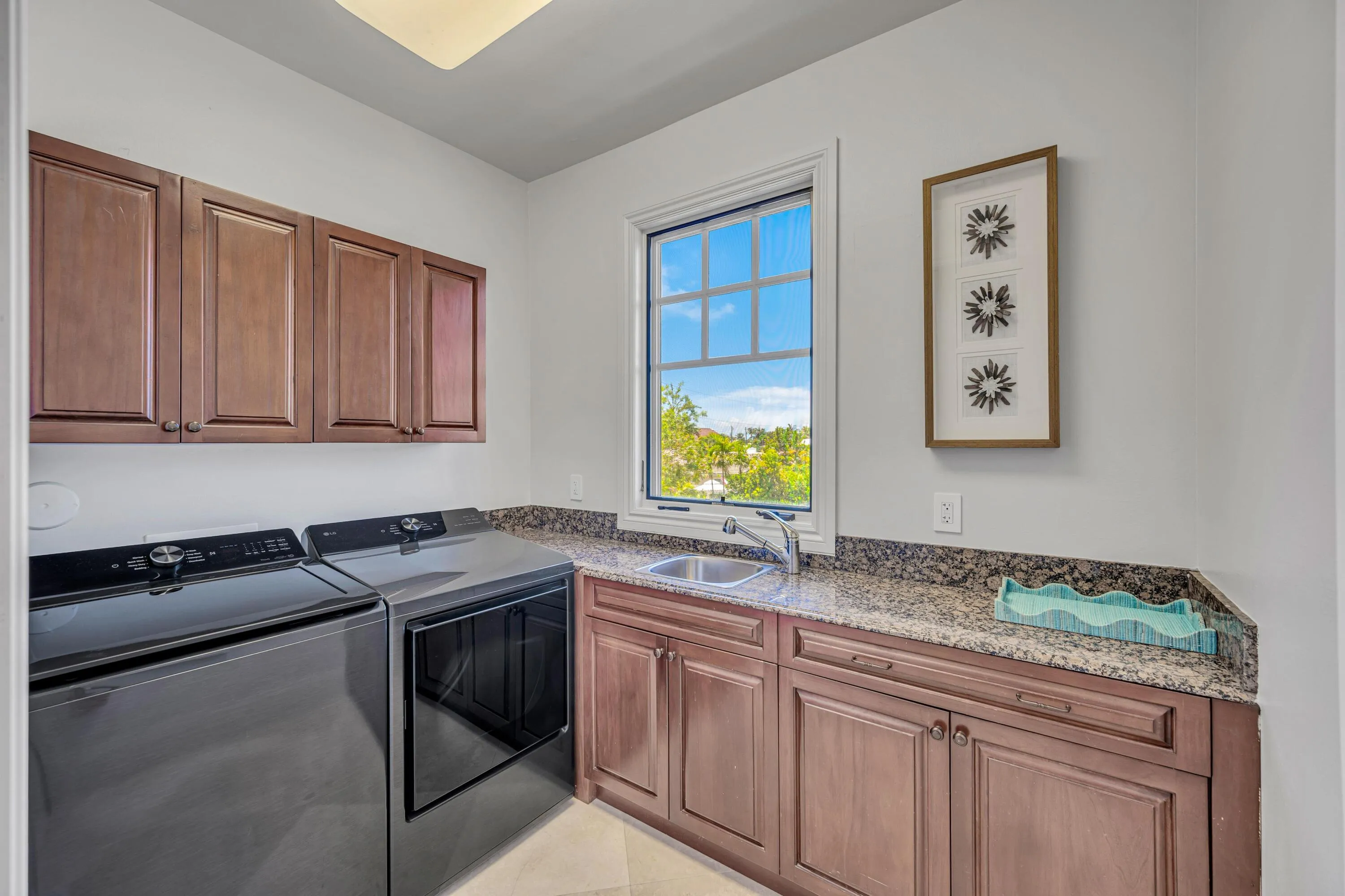 Laundry facilities located upstairs.