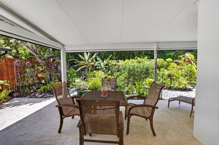 TRANQUIL COVERED PATIO AREA
