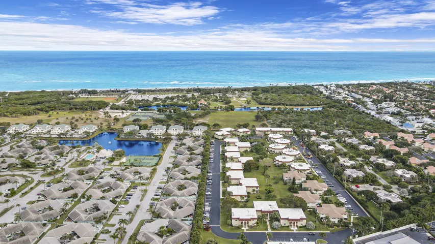 Aerial view ocean