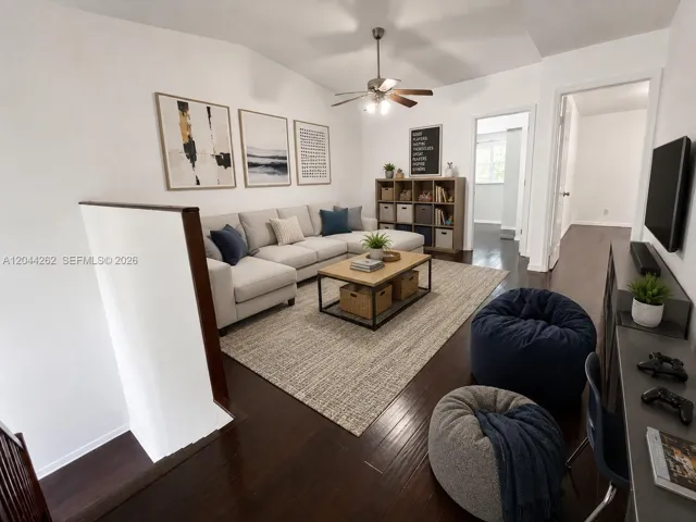 Family Room Virtually Staged