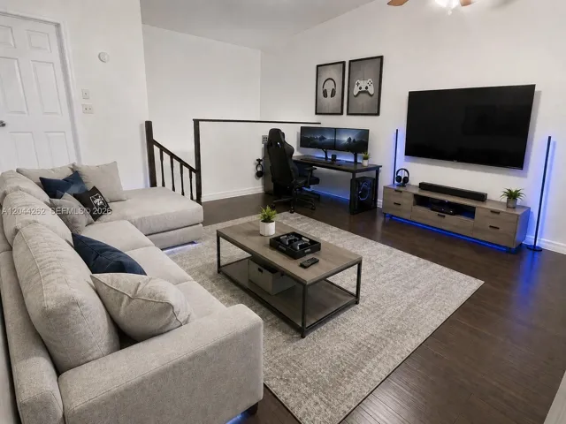 Family Room Virtually Staged