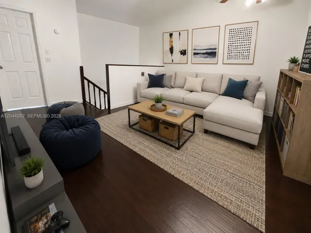 Family Room Virtually Staged