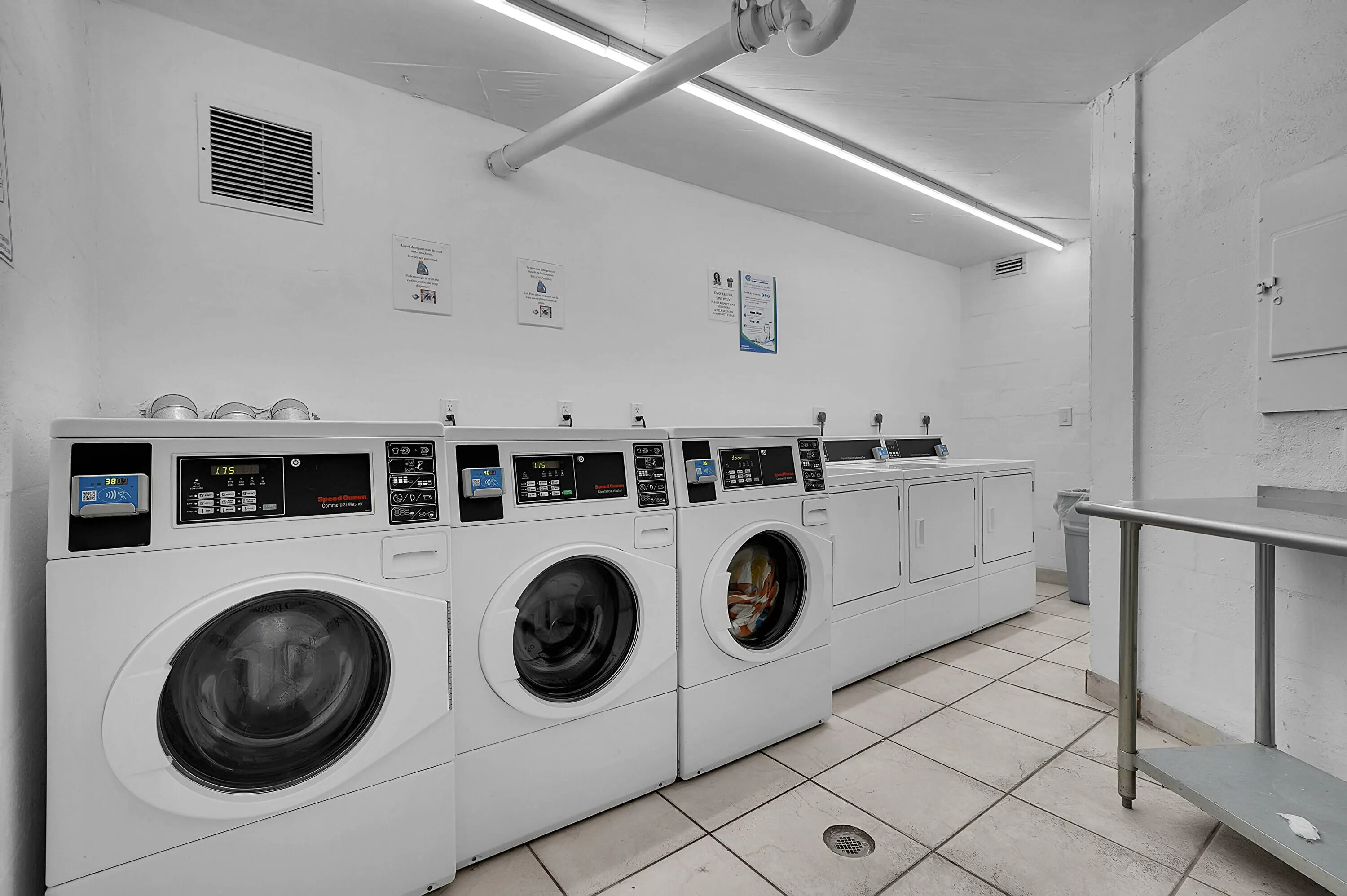 laundry room on each floor