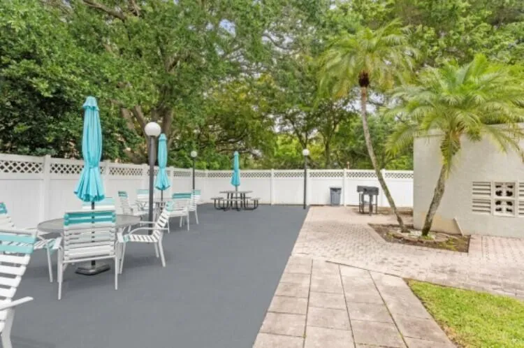 Clubhouse picnic area